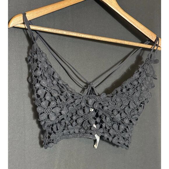 FREE PEOPLE Intimately FP Ilektra Lace‎ Bralette Festival Whimsigoth Fairy S - Picture 1 of 9